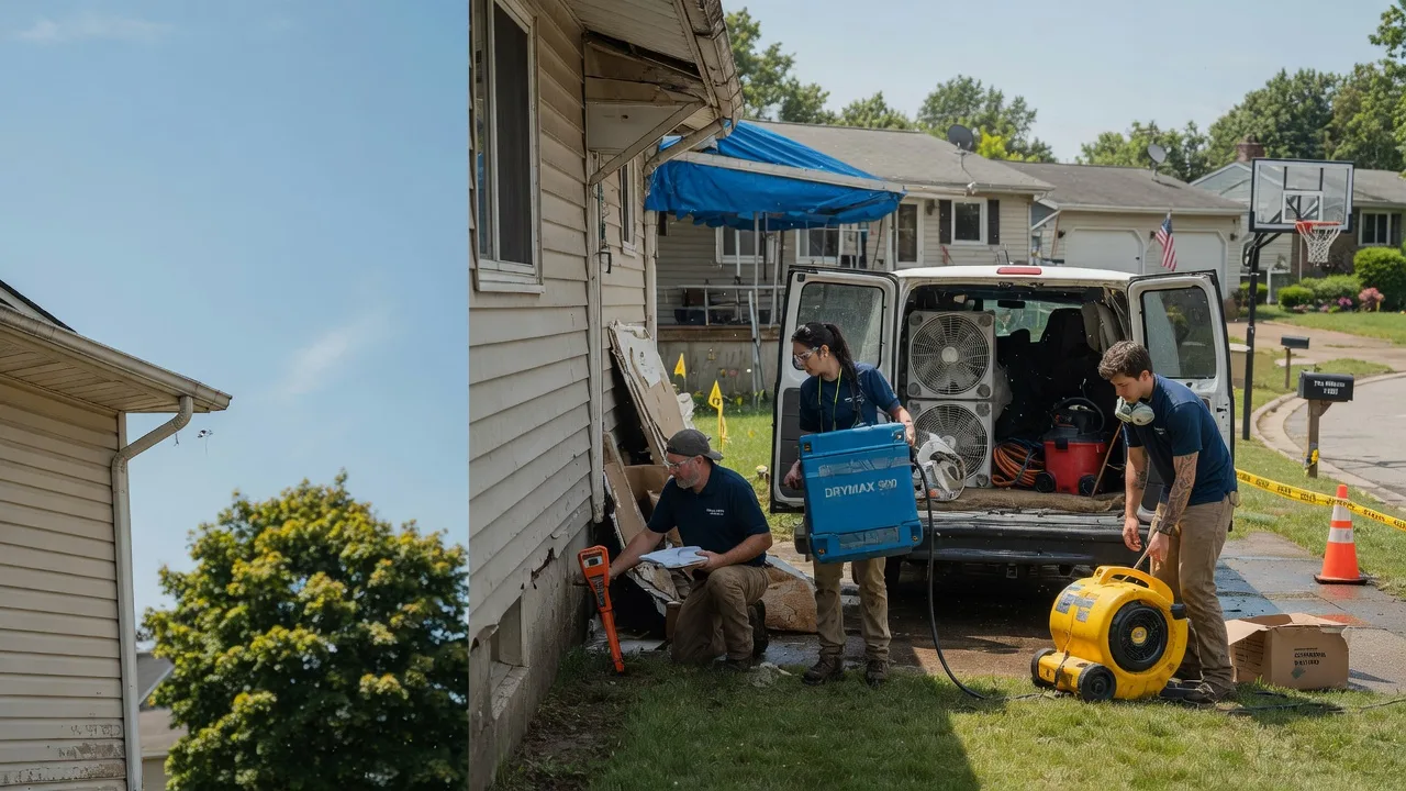 Ceiling Leak Cleanup in Ashland, OH near me
